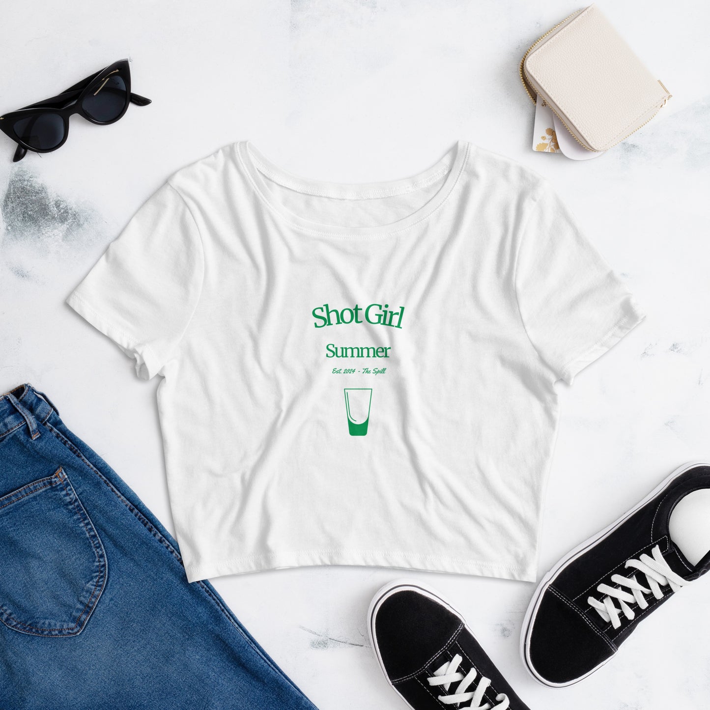 Shot Girl Summer Crop Tee